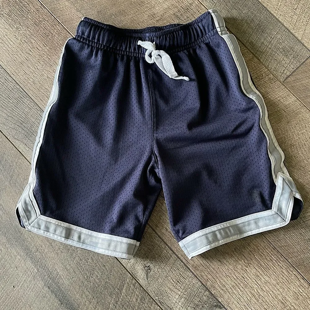 Oshkosh Blue (with Silver Side and Bottom Stripe) Active Shorts. Size 6.